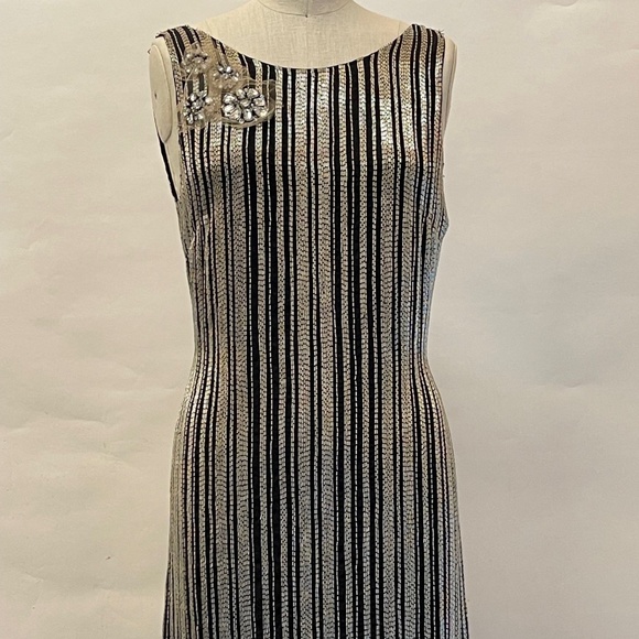 New Beaded Vera Wang Lavender Label size 10 dress - Picture 1 of 7